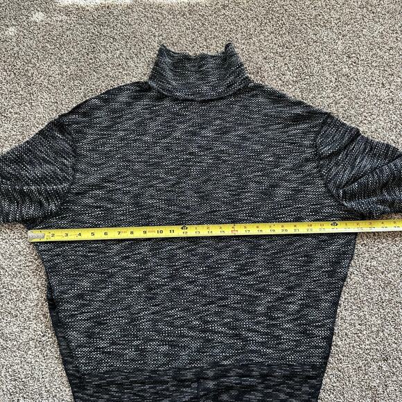 We the Free (Free People) black & gray knit turtleneck long sleeve top size M - Picture 10 of 11